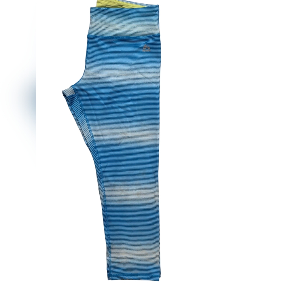 Blue Striped Leggings